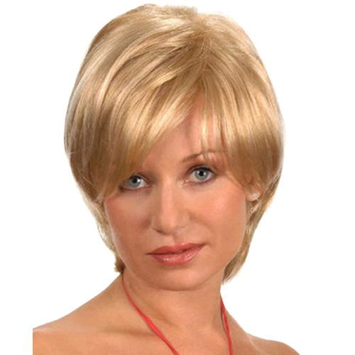 Fashion women short straight E ELAINE professional wig Blond