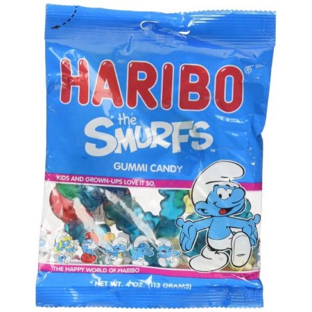 Haribo The Smurfs Gummi Candies, 4 Oz.