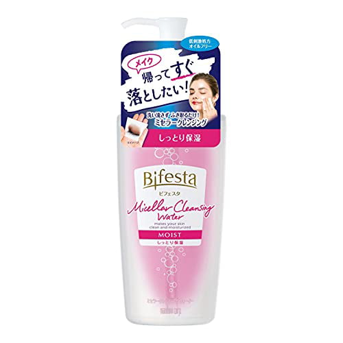 Bifesta Micellar cleansing water Moist Wiping type Moisturizing Derived from lotion Oil free Fragrance free 400ml