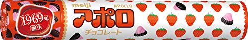 Meiji Choco Apollo, 2.89-Ounce Tubes (Pack of 6)