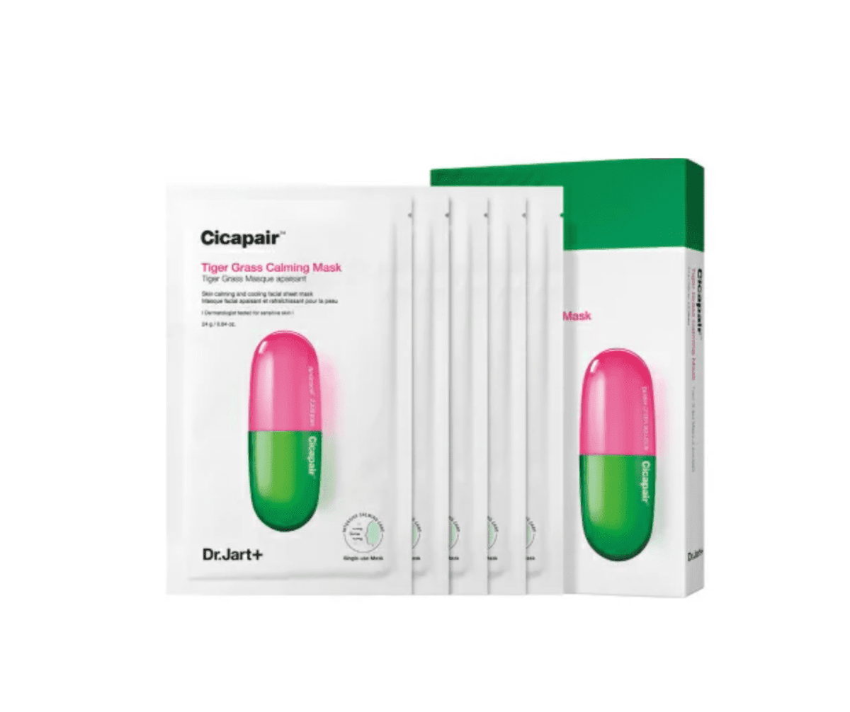 Dr. Jart+ Cicapair Tiger Grass Calming Mask, 5 x 0.84 oz Mask