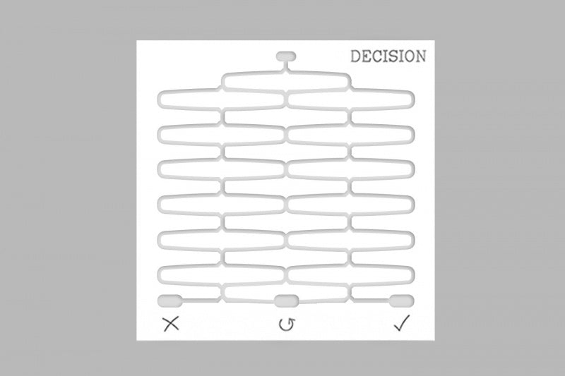 Wall Hanging Decision Board Creative Decision Tool Decision Helper - White