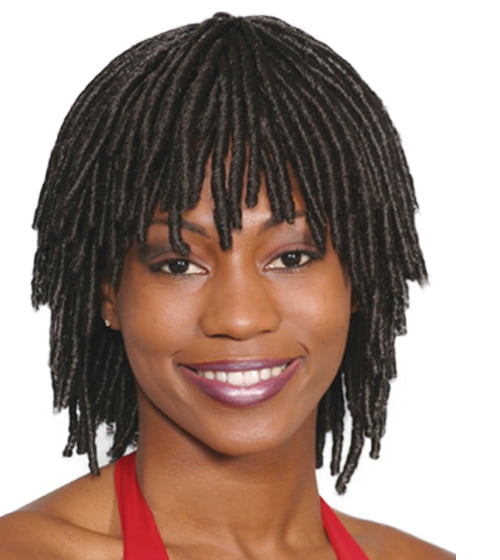 Fashion women medium straight Short Dreadlock wig