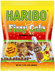 Haribo Fizzy Cola Gummy Candy, 5 Oz., 12 Count