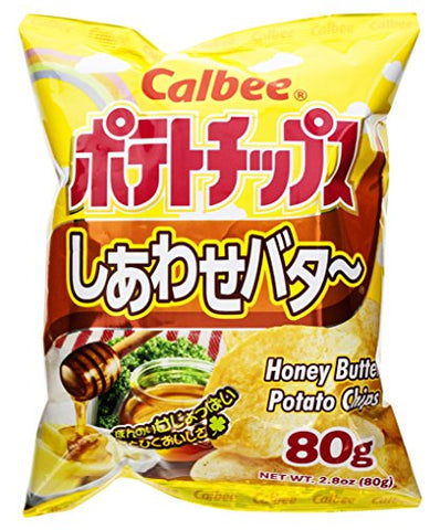 Calbee Potato Chips, Honey Butter, 2.8 Ounce (Pack of 12)