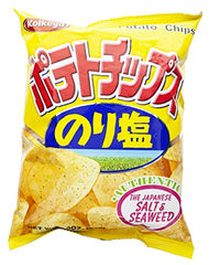 Koikeya Salt and Seaweed Potato Chips 1.9 oz (Pack of 12)