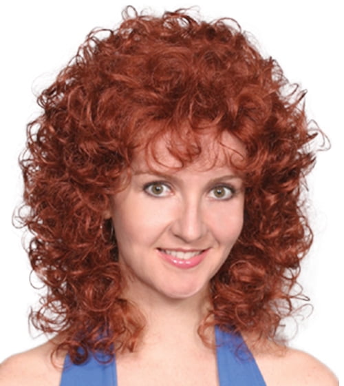 Fashion women medium wavy Posie wig