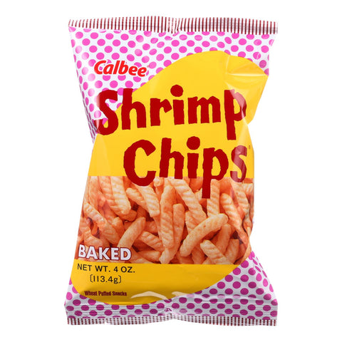 Calbee Snapea Crisp - Chips - Baked - Shrimp Flavored - 4 Oz, 4 Oz