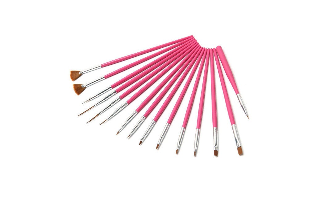 15pcs Nail Art Design Painting Drawing Dotting Pen Brush DIY Tool Set