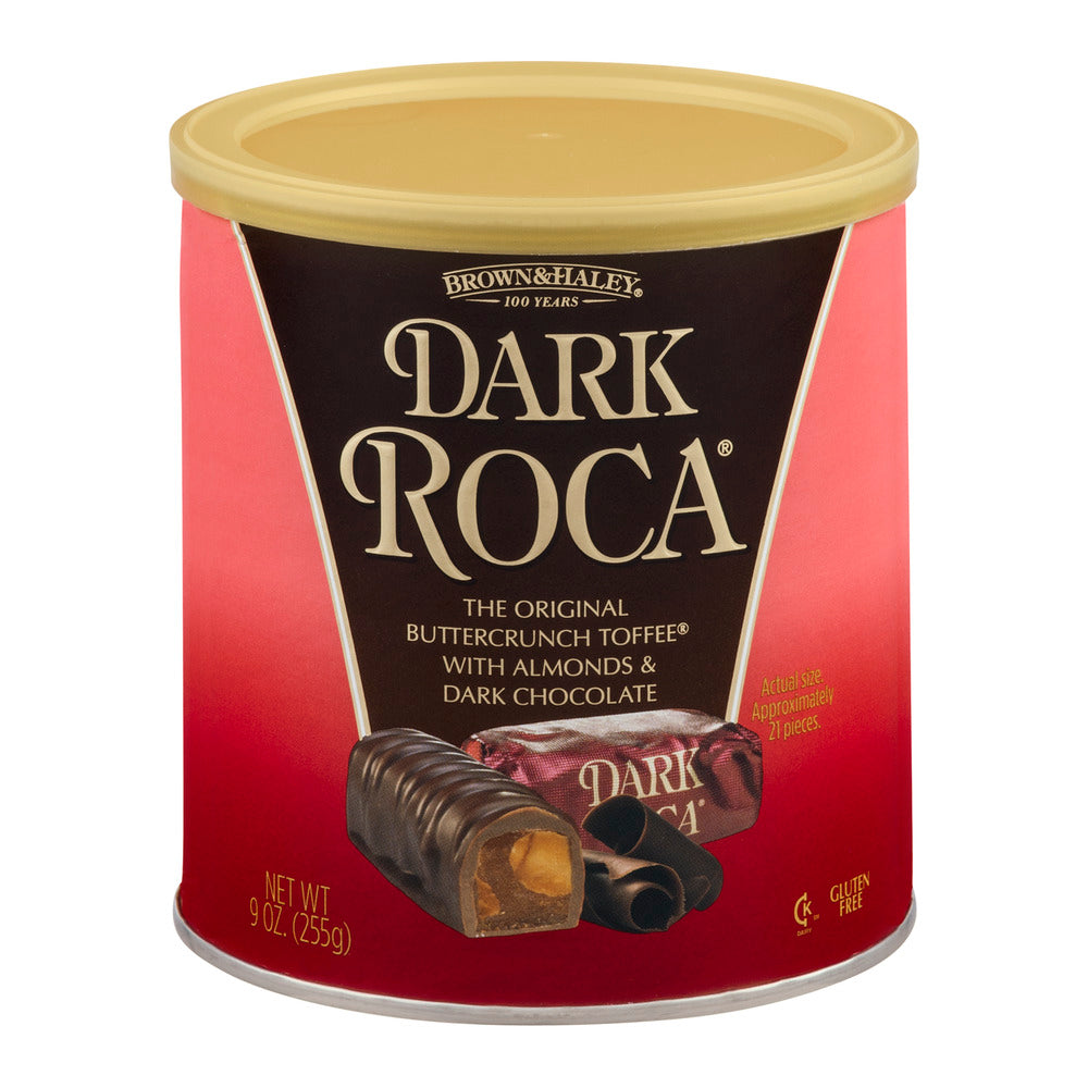 Brown & Haley Dark Roca Buttercrunch Toffee with Almonds & Dark Chocolate, 9 Oz.
