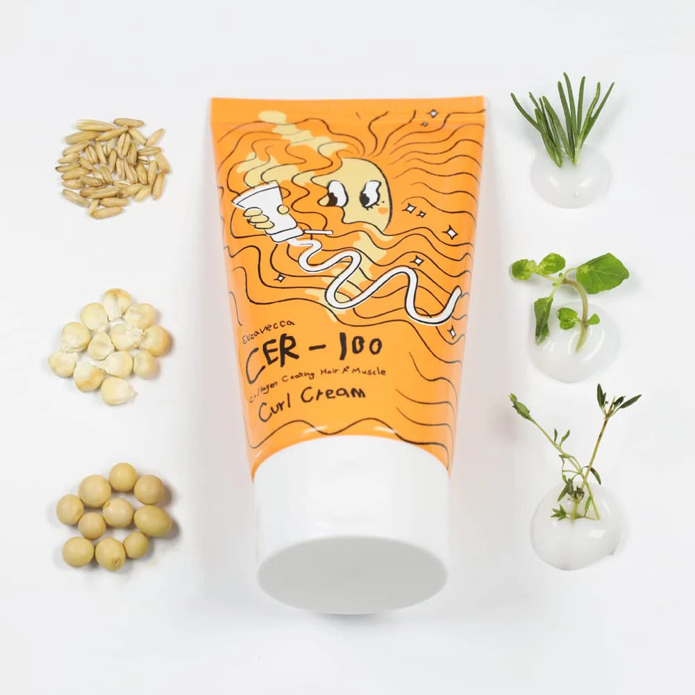 Elizavecca CER-100 Collagen Coating Hair A+ Muscle Curl Cream 120 ml
