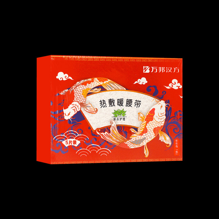 WB Heating Patch For Lower Back Belt Type Pain Relief 5 Patches