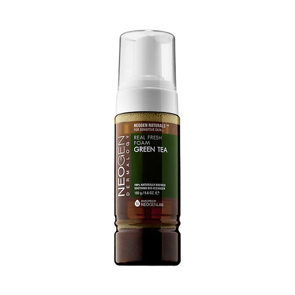 Neogen Real Fresh Green Tea Foaming Cleanser, Face Wash for All Skin Types, 5.6 Oz