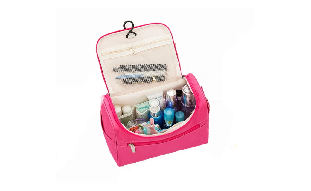 Hanging Toiletry Bag for Travel Accessories & Makeup - Blue