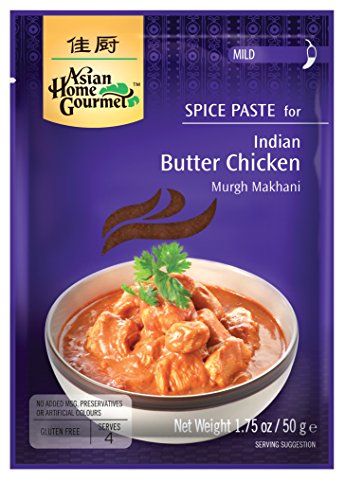 Asian Home Gourmet Spice Paste for Indian Butter Chicken - Murgh Makhani. 1.75oz (Pack of 3)