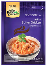 Asian Home Gourmet Spice Paste for Indian Butter Chicken - Murgh Makhani. 1.75oz (Pack of 3)