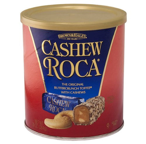 Brown Haley Cashew Roca 10oz Canister