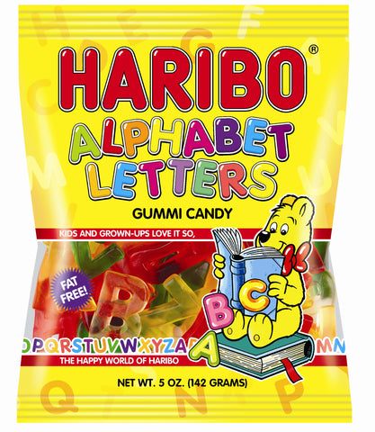 Haribo Alphabet Letters Candy, 5 Oz.