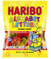 Haribo Alphabet Letters Candy, 5 Oz.