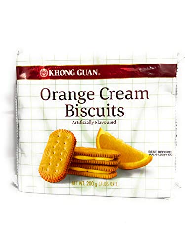 Khong Guan Orange Cream Biscuits 200g (7.05 oz)