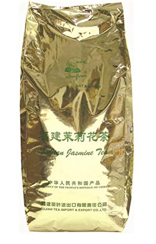 Premium Version Blue with Stronger Flavor Sunflower Jasmine Tea 1LB (454 g) …