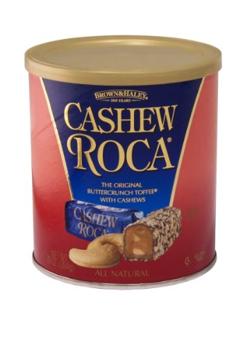 Brown Haley Cashew Roca 10oz Canister