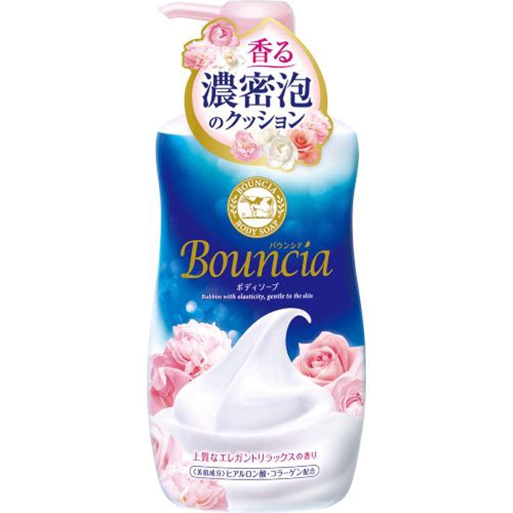 Bouncia Body Soap Pump Elegant Relax Rose Milk 550ml