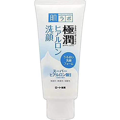 Rohto New Hadalabo Gokujun Hyaluronic Face Wash - 100g
