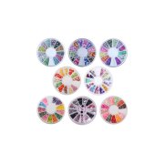 8 Wheels Combo Set Nail Art Polymer Slices Fimo Decal Accessories