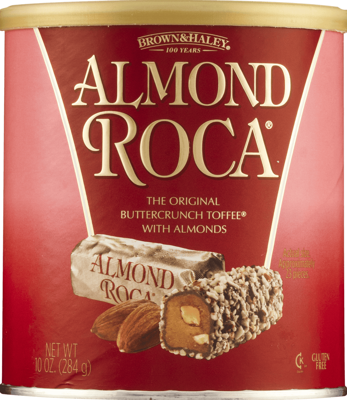Brown & Haley Roca Buttercrunch Toffee with Chocolate & Almonds, 10 Oz.