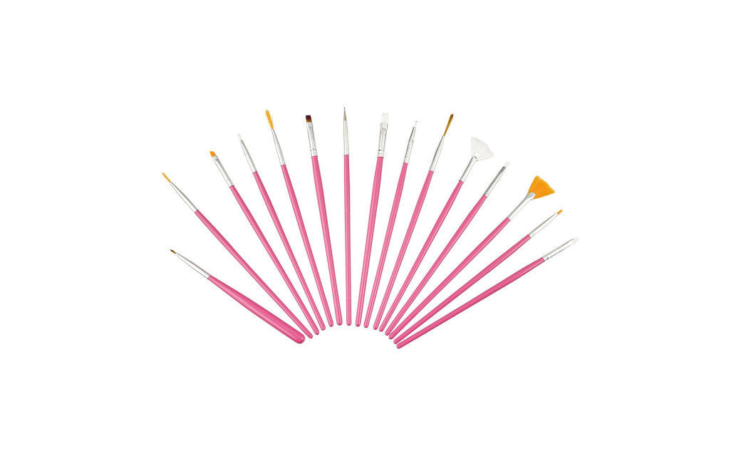 15pcs Nail Art Design Painting Drawing Dotting Pen Brush DIY Tool Set