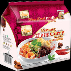 MyKuali Penang White Curry Instant Noodle, 4packs