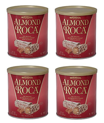 4 Pack 10 oz. ALMOND ROCA Canister