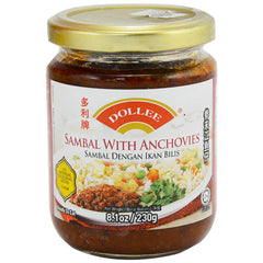 Dollee Sambal with Anchovies Sambal Dengal Ikan Billis 230g