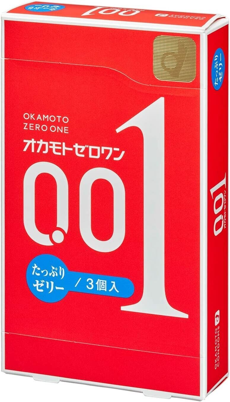 OKAMOTO 001 Rich Lubricant Polyurethane Condom 3pcs.