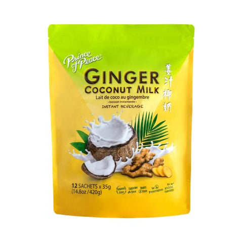 Prince of Peace Ginger Coconut Instant Beverage, 12 Sachets