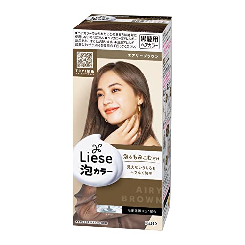 KAO Liese Foam Color, Airy Brown, 4.9 fl oz (108 ml)