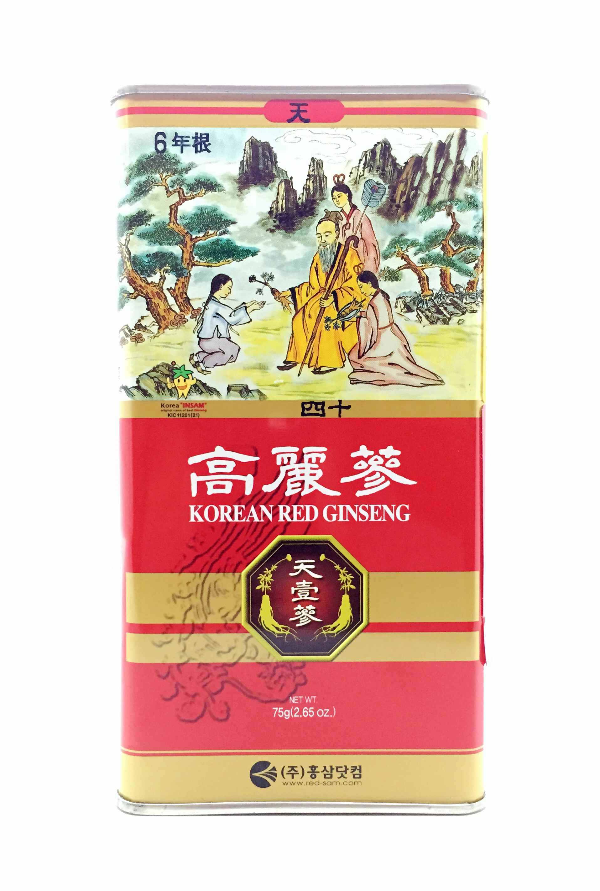 6 Years Korean Ginseng (Heaven) 40pcs 75g