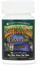 Five Flavor Teapills Wu Wei Xiao Du Wan