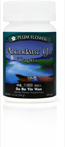 Abundant Yin Teapills Da Bu Yin Wan