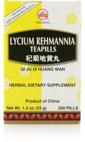 Lycium Rehmannia Teapills Qi Ju Di Huang Wan
