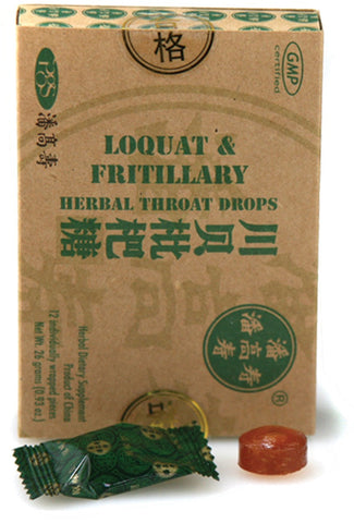 Loquat &amp; Fritillary Herbal Throat Drops Chuan Bei Pi Pa Tang