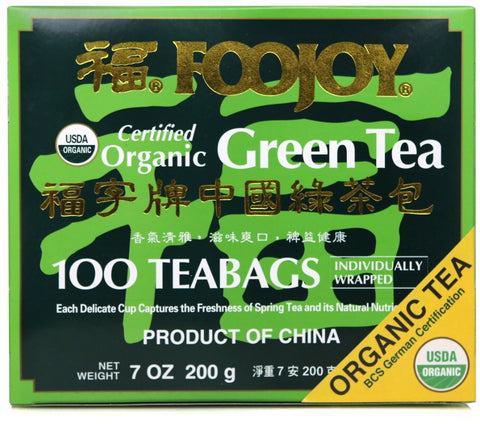 Foojoy Green Tea-  Certified Organic