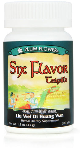 Six Flavor Teapills Liu Wei Di Huang Wan