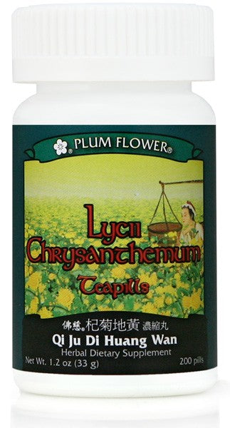 Lycii Chrysanthemum Teapills Qi Ju Di Huang Wan