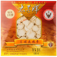Prince of Peace Wisconsin American Ginseng 5 Year Root Slices, 3 oz