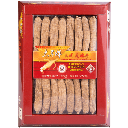 Prince of Peace Wisconsin American Ginseng Medium Large Long Roots, 8 oz