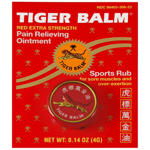Tiger Balm Pain Relieving Red Extra Strength, 4g
