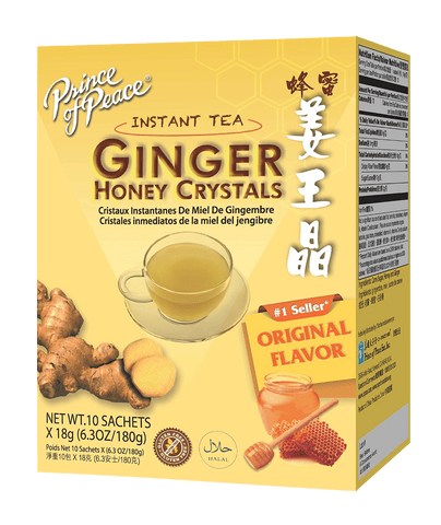 Prince of Peace Instant Ginger Honey Crystals, 10 Bags