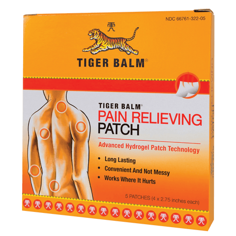 Tiger Balm Pain Relieving Patch, 5 Patches